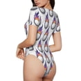 thumbnail image 2 of Fotbe Golf balls Body de Mujer con Cuello Redondo y Mangas Cortas, Sin Mangas Ajustado, Suave, Cómodo y Básico-Small, 2 of 7