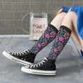 thumbnail image 3 of Lsque Floral Printed Crew Socks Men's Women's LightWeight Thin Casual Calf Socks ,Knee High Socks,Cotton Socks, 3 of 9