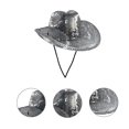 thumbnail image 4 of Sombrero de vaquero de bola de discoteca, sombrero de vaquero de bola espejada, sombrero de despedida de soltera, 4 of 4