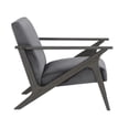 thumbnail image 4 of Pemberly Row 16'' Mid-Century Wood/Velvet Accent Chair in Gray, 4 of 7