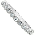 thumbnail image 3 of Rhodium-plated Sterling Silver Princess Crown Ring and Band Set, 3 of 5