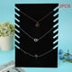 thumbnail image 5 of Estante de almacenamiento de joyas, 2 piezas, collar, pulsera, joyería, tablero de exhibición de joyas, soporte para collar, salida de alta intensidad, 5 of 9
