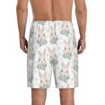 thumbnail image 5 of Cauagu Rabbit And Flower Print Pajama Bottoms for Men Sleep Pajama Shorts Elastic Waistband Sleep Pajama Short Men's PJ Shorts -Small, 5 of 6