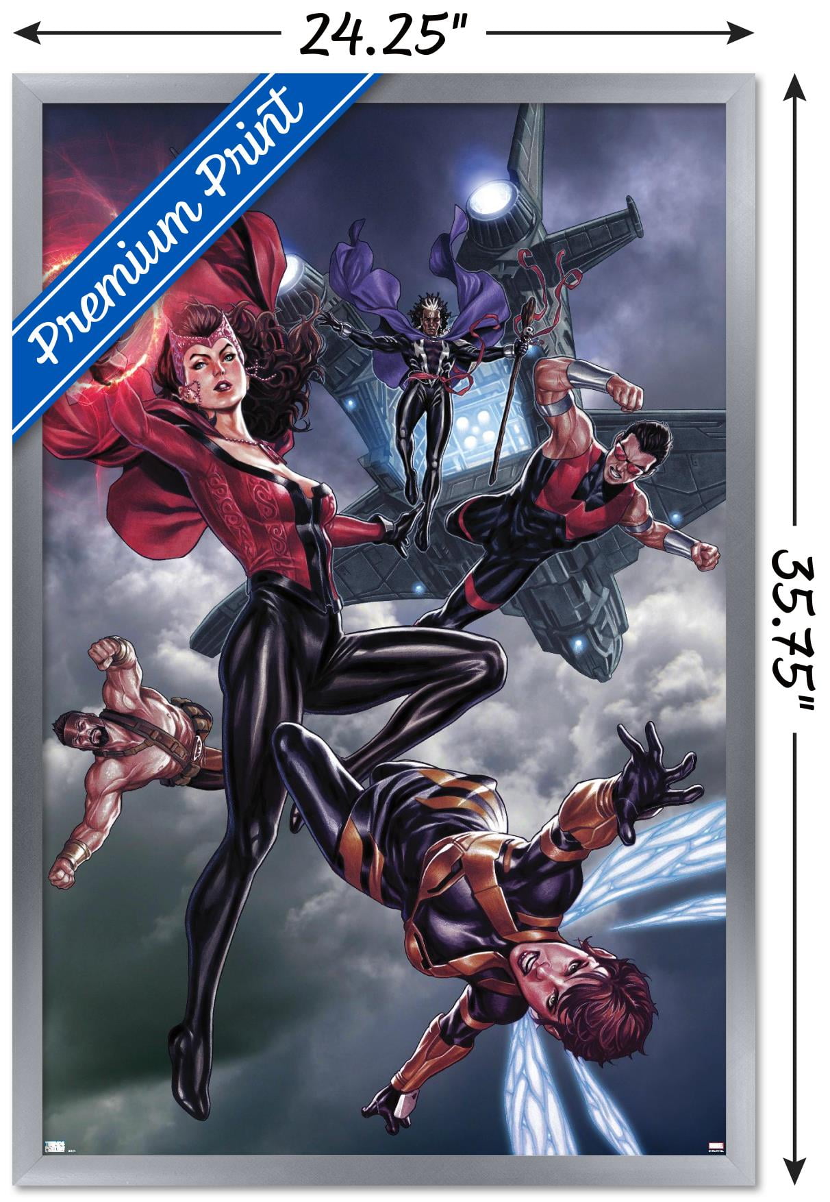 Marvel Comics - Scarlet Witch - Avengers #680 Wall Poster, 22.375" x 34", Framed