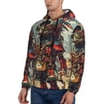 thumbnail image 3 of Salouo Tribal Futuristic Warrior Pattern Men's Fall Hoodie Sweatshirt,Sport Hoodie with Pockets for Men Pullover Casual Hooded Sweatshirt-3X-Large, 3 of 7