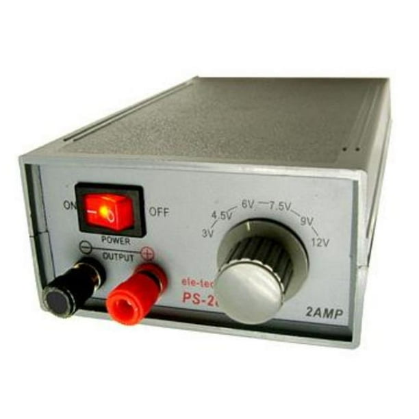 RSR ELECTRONICS PS28 8.25L x 4.5W x 2.625H DC Power Supply Walmart