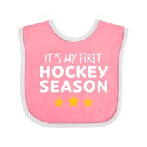 Inktastic It's My First Hockey Season Boys or Girls Baby Bib