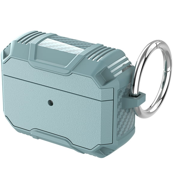 ELEHOLD for AirPods 3rd Generation Case,Slim Fit Hard Secure Lock Shockproof Rugged Non-Slip Full Body Protective Case Cover with Keychain for AirPods 3rd Gen, Green