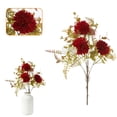 thumbnail image 2 of Artificial Chrysanthemums Silk Fall Flower, Fake Flowers Ball Flower Bouquet for Autumn Wedding Table Centerpieces Vase Floral Arrangement Front Porch Thanksgiving Cemetery Indoor Outdoor Decor, 2 of 5
