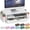 White, variant on Desk Organizers And Accessories Monitor Stand With Drawer 2 Pen Holder Desktop Organizer Suitable For Offices Dormitories (white)