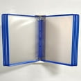 thumbnail image 4 of LIOOBO Wall Mounted Magazine Holder Wall Hanging Files Storage Rack Blue Metal Frame 1Pcs, 4 of 8