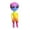 Colorful 90cm, variant on Elodie Inflatable Alien Toys Inflatable Halloween Decoration Ornaments Reusable Outdoor Tie dye 90cm