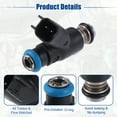thumbnail image 3 of Car Fuel Injector Nozzle Replacement for Chevrolet Aveo 1.6L Black Silver Tone 4 Pcs, 3 of 6