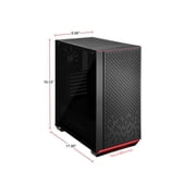 Silverstone PM02B-G (Black+ Tempered Glass Window) ATX/MATX Primera Chasis