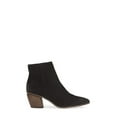 thumbnail image 3 of Vince Camuto Grasem Black Oiled Suede Fashion Block Heel Pointed Toe Boots (Black Oiled Suede, 9), 3 of 6
