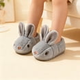 thumbnail image 5 of Toddler Girls Boys Bunny Slippers Cute Plush Rabbit Kids House Shoes Soft Fluffy Winter Warm Non-Slip Slippers Indoor Outdoor, 5 of 6