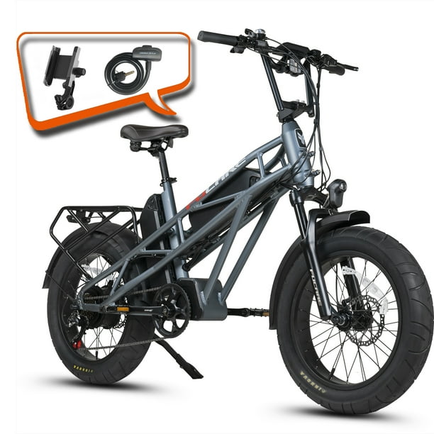 Fucare Electric Bikes for Adults 750W 20.8Ah EBike 20'' 28MPH Long