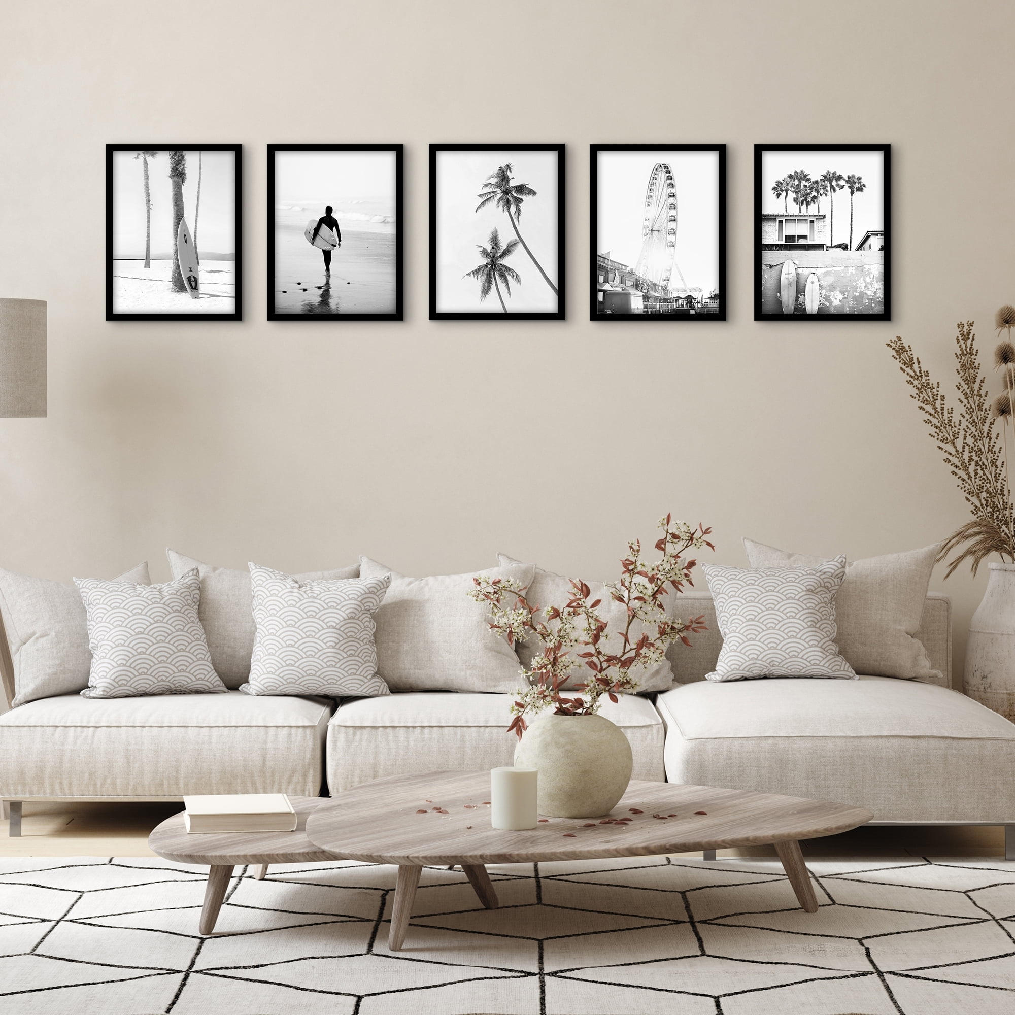 Americanflat 12x16 Picture Frame with Polished Plexiglass 5 Pack Galleria Collection Frames Wall - Black