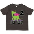 thumbnail image 3 of Inktastic 2nd Birthday Girl Dragon Girls Toddler T-Shirt, 3 of 5