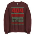 thumbnail image 4 of 404, Sweater Not Found - Ugly Holiday Sweater - Unisex Sweatshirt, 4 of 10