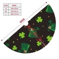 thumbnail image 5 of Kll 48" Christmas Tree Skirt St. Patrick'S Day8 Xmas Tree Skirts Mat For New Year Xmas Holiday Party Indoor Outdoor Home Decoration, 5 of 9