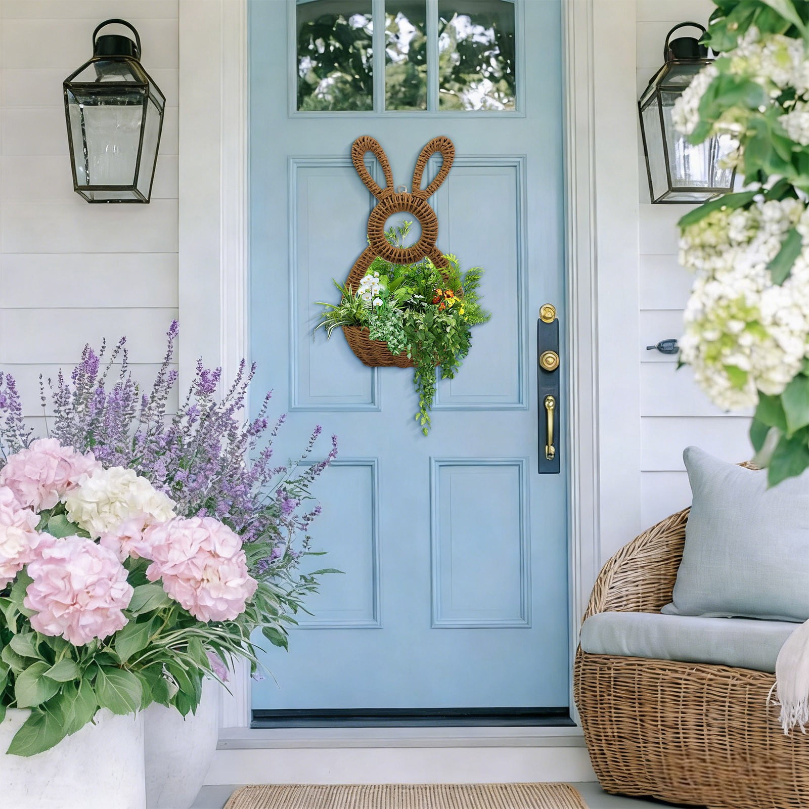 Stijggn Easter Baskets Easter Decor Ba*by Gift Baskets, Egg Buckets Gifts Tote Bags Egg Hunt Basket for K*ids, B*oys, G*irls, Tod*dler, Ba*bies, In*fant