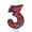 3, variant on Halloween Spider Theme Birthday Candles, Number Candles for Birthday Party Cake Decoration Supplies (Red, Number 2)