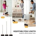 thumbnail image 4 of XXXFLOWER Broom and Dustpan Set with Long Handle, Light Weight Stainless Steel Poles Brown & Beige, 4 of 9