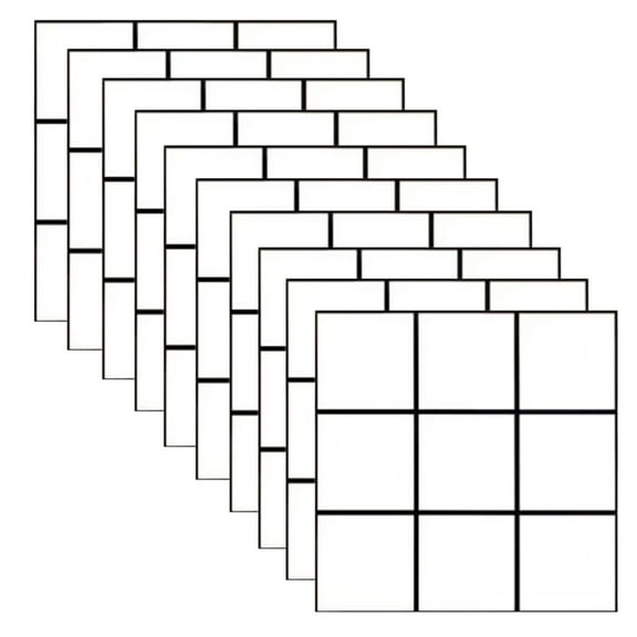 10PCS Tile Backsplash Wall Panels for Kitchen Bathroom Decoration Self-adhesive