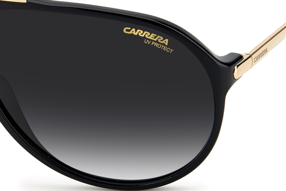 Carrera Women's Hot65 Pilot Sunglasses, Black/Gray Shaded, 63mm, 11mm Carrera Women's Hot65 Pilot Sunglasses, Black/Gray Shaded, 63mm, 11mm