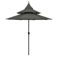 thumbnail image 4 of Maypex Outdoor Patio Umbrella 9 Ft Pagoda with Crank, No Tilt, Dark Gray, 4 of 6