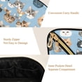 thumbnail image 5 of FORMRS Makeup Bag Travel Cosmetic Organizer for Women Fold Flat Zipper Pouch with Handle, Vibrant Cute Cat, 5 of 8