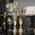 thumbnail image 3 of Rich and Natural Flower Mango Tree Wood Set of 2 Flower Vase, 3 of 6