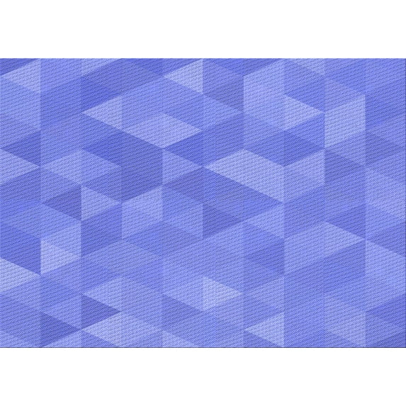 Ahgly Company Indoor Rectangle Patterned Sky Blue Dress Blue Area Rugs, 2' x 4'