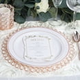 thumbnail image 6 of Efavormart 14" Rose Gold Wired Metal Charger Plate With 118 Acrylic Crystal Beads For Weddings Events, 6 of 11