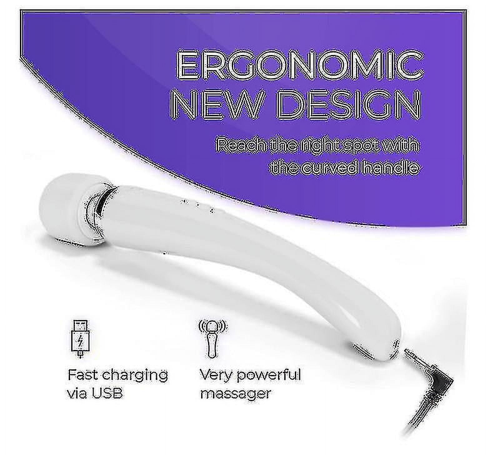 Wireless Deep Tissue Massager - USB Rechargeable With 20 Vibration Patterns & 8 Speeds, Waterproof Handheld Muscle Massage Gun For Body Pain Relief,Black