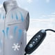 thumbnail image 5 of Chaqueta con ventilador, chaqueta fresca para exteriores, cómoda y transpirable, diseño plegable y portátil, ventilación con marco de metal, ideal para acampar, senderismo, actividades al, 5 of 7
