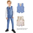 thumbnail image 3 of Boys Linen Suits Set, Boys Slim Fit Suit for Leisure or Party Holiday, 3 of 12