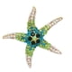 thumbnail image 1 of Moda de lujo Rhinestone Pin Broche Náutico Pin Verde Zulema Broche animal de diamantes de imitación, 1 of 8