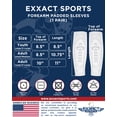 thumbnail image 7 of Exxact Sports Padded Forearm Compression Sleeve - Football Arm Sleeves for Men Baseball (Gray, ALXL ), 7 of 7