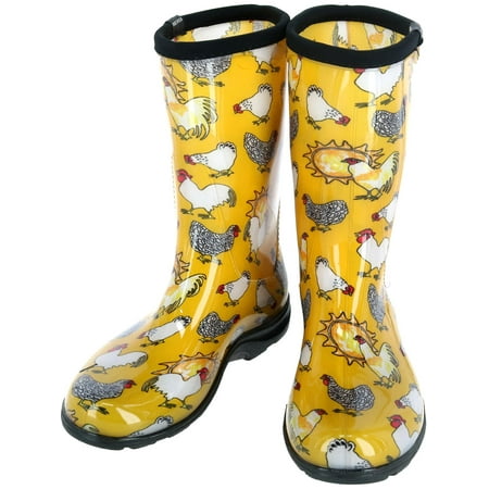 Sloggers - Sloggers Women's Rain & Garden Chicken Print Boot - Walmart ...