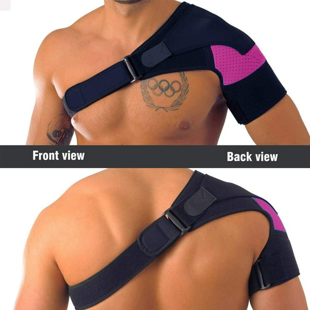 Men's Shoulder Support Brace Right Shoulder Breathable Adjustable Shoulder  Support For Pain Rel 