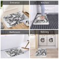 thumbnail image 5 of Logiee Monochrome Botanical Illustration Print Welcome Mats for Entryway,Door Mat for Front Door,Entry Mat,Doormat for Garden, Garage, Patio, Home, Porch Decor, 5 of 7
