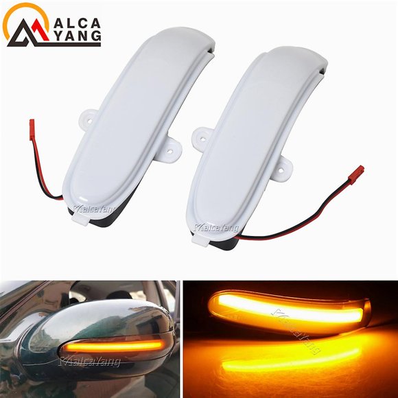 2 Pcs Clignotant d'Eau Dynamique pour Mercedes Benz C Class W203 S203 Cl203 2001-2007 Led Signal de Virage Rétroviseur Lumière de Voiture