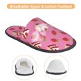 thumbnail image 3 of Fotbe Strawberry Cake Pantuflas Peludas para Mujer con Estampado, Zapatillas de Peluche, Zapatos de Invierno para Casa, Uso Interior y Exterior-Large, 3 of 8