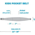 thumbnail image 5 of BANDI Kids Pocket Belt for medical, sports, play, comfortable adjustable fit, made In USA  (Black Solid), 5 of 5