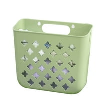 Matoen Foldable Laundry Basket Bathroom Dirty Clothes Storage Basket Household Wall Hanging Large Portable Laundry Hamper Green