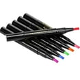 Heizi Nail Pen Nail Enhancement Tools 3D Paint Pen Nail Tracing Point Flower Pen Nail Brush DIY