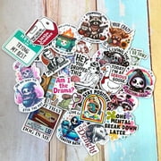 YJ PREMIUMS 25PC Funny Magnets Bulk Fun Cool Cute Refrigerator Fridge Magnet Sayings Set for Adults Work Office Locker Car Women Men Boys Girls Meme Retro Vintage Weird for Teacher Nurse