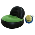 thumbnail image 4 of Sofá inflable con respaldo de silla inflable suave y suave para adultos silla de salón de sofá de aire para viajes al aire libre para acampar al aire libre Negro y verde, 4 of 8